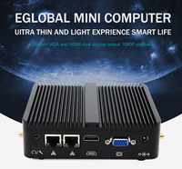 Nouveau mini PC Intel N100 Barebone avec RAM DDR4, double LAN, HD VGA, 2 ports RS232, stockage SSD, compatible Win 10 Pro - Prise AU/US