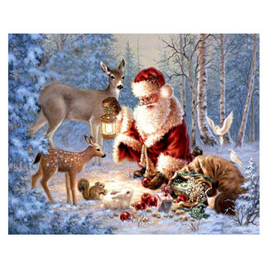 Decoración del Hogar, Mural <span class=keywords><strong>de</strong></span> Punto <span class=keywords><strong>de</strong></span> Cruz, Escena Navideña con Nieve, Pintura <span class=keywords><strong>de</strong></span> Diamantes al por Mayor, Pintura <span class=keywords><strong>de</strong></span> Diamantes 5D DIY - Product Image 4