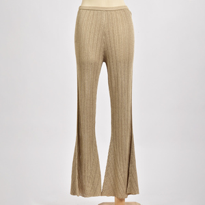 Nouveau produit : pantalon 85% viscose 15% lurex, prix compétitif, coupe slim pour femme - Product Image 1