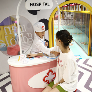 Ensemble de jeux d'intérieur pour enfants de qualité commerciale en acier renforcé avec grand toboggan et piscine à balles colorée pour les maternelles - Product Image 5