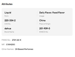 ISO E Super CAS 220-334-2 99% de Pureza, Base Amaderada y Ámbar, Aroma Industrial para la Producción de Perfumes de Lujo - Product Image 6