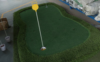 Accessoires de golf très demandés : Poteaux de drapeau portables pour parcours de golf, coupes de trou et drapeaux de putting pour entraînement sur green de jardin