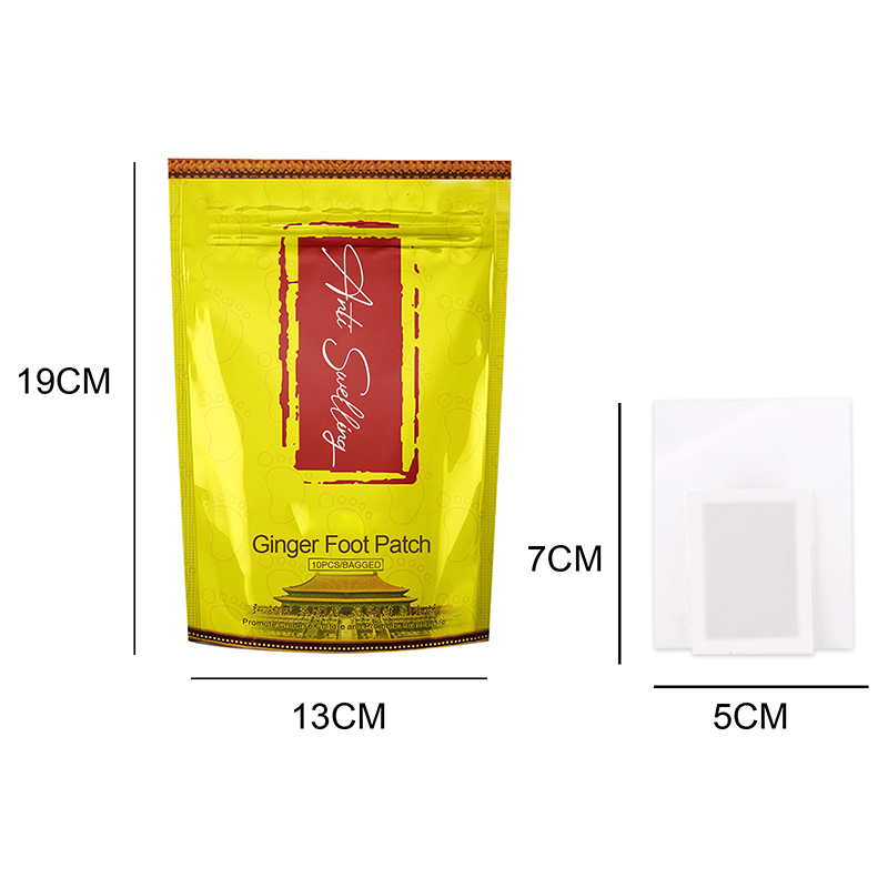 10pcs anti swelling detox foot patch improve sleep detox patches for feet foot and body care ginger foot pads