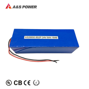 IEC62133/UN38.<span class=keywords><strong>3</strong></span> approved rechargeable 26650 8S2P 24 V 6Ah Lifepo4 battery pack for sunlight from the street - Product Image 1