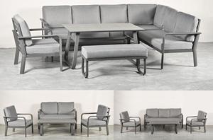 Yoho Modern 4PC Juego de muebles de exterior impermeables Jardín Patio Sofá de esquina con cojines Sofás de exterior - Product Image 3