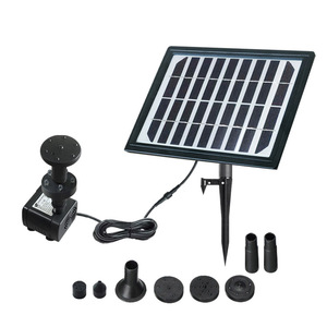 Solar Fountain With Water Pump 5W DC Solar Powered Garden Pond Outdoor Decor Contemporary Design JT-280-5WBL - Product Image 2