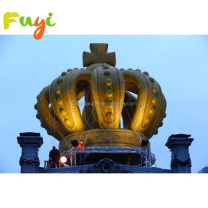 <span class=keywords><strong>Couronne</strong></span> Gonflable Style Royal Doré pour Scène Photo de Célébration en Centre Commercial - Product Image 1