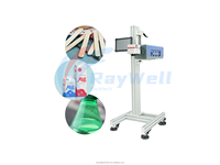 Machine de marquage laser CO2 30W/40W/60W Bouteilles en PET Marquage de code QR à haute vitesse Marquage de date Lignes de remplissage intégrées 220V Automatique