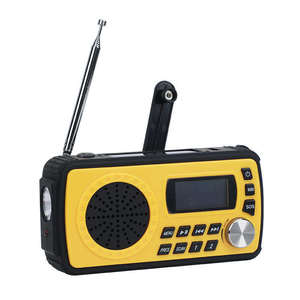 Radio solaire d'urgence à manivelle, 4000 mAh avec bande météo NOAA et lampe torche SOS pour la survie en extérieur - Product Image 5
