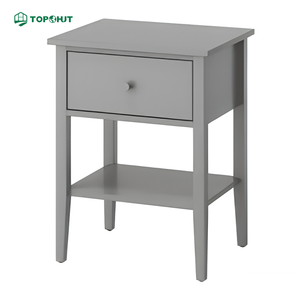 One-stop Solution House Interior Design Condo Bedroom Furniture Wooden <strong>Bedside</strong> <strong>Table</strong> with Drawer - Product Image 2