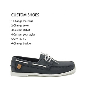 <span class=keywords><strong>Chaussures</strong></span> <span class=keywords><strong>bateau</strong></span> pour hommes en cuir véritable, fabriquées à la main, de haute qualité, avec logo et design personnalisés OEM ODM, pour l'été, le printemps et l'<span class=keywords><strong>hiver</strong></span>, style Oxford. - Product Image 6
