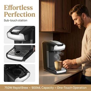 Cafetera Eléctrica Automática con Carcasa de Aluminio, Capacidad para hasta 4 Tazas, Uso Comercial - Product Image 2