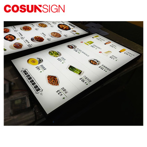 Super Slim restaurante menú de comida colgante doble lado pantalla Led caja de luz de señalización - Product Image 5