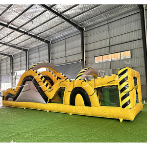 Juegos inflables para parque infantil Castillo de salto inflable Jungle Slide Combo Precio de fábrica Carrera de obstáculos inflable - Product Image 1