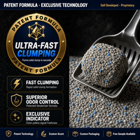 Pasir Kucing Mineral Alami 3 Jenis Aroma Kustom Ukuran Granul Kemasan OEM ODM Tersedia Langsung dari Pabrik Sampel Gratis
