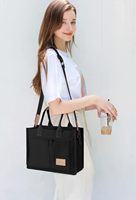 Sac fourre-tout en toile GASSDA pour femme, sac à bandoulière pour le travail, sac à main avec poches et poignée supérieure, sacoche de voyage pour infirmière ou professeur, motif uni