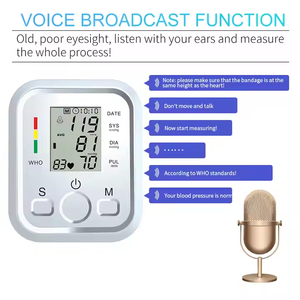 <span class=keywords><strong>Monitor</strong></span> digitale della pressione arteriosa di grado ospedaliero con doppia alimentazione 198 set Memory regolabile bracciale <span class=keywords><strong>Monitor</strong></span> BP - Product Image 5