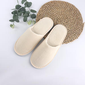 가정 손님 및 여행을위한 맞춤형 인쇄 일회용 산호 양털 슬리퍼 두꺼운 벨벳 호텔 편의 시설 - Product Image 2