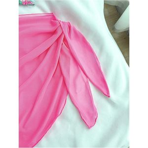 Ensemble de bikini 3 pièces pour fille FOXA, maillot de bain à bretelles florales avec jupe courte en maille, séchage rapide, spandex, polyester - Product Image 5
