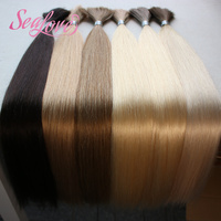 Extensions de cheveux humains vierges Remy 100% alignées sur les cuticules, en vrac, pour salons, vente en gros
