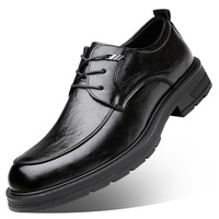 2026 Trendige Herren Echtleder-Schuhe OEM ODM Individuelles Logo Komfortable Rutschfeste Business Büro Hochzeit Formelle Lederschuhe