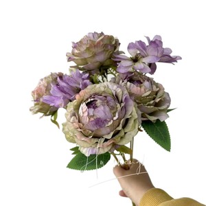 Simulated Peony <b>Flowers</b> <b>Single</b> Branch Silk <b>Flower</b> High Simulation Wedding Decor Home Furnishing - Product Image 5