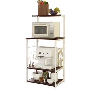 Organizador de cocina de 3 niveles, estante de utilidad para horno de microondas, estante, olla, sartén, armario de almacenamiento - Product Image 1