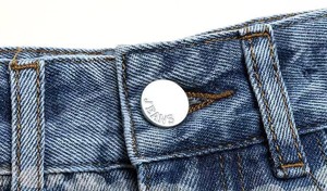 Pantaloncini Casual da ragazza con motivo a fiore <span class=keywords><strong>blu</strong></span> a vita media strappata con frange in stile Boho estivo 3Y-7Y - Product Image 4