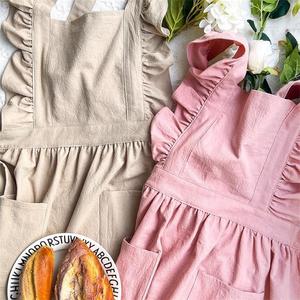 Alla moda nuovo negozio di fiori francesi nail salon special anti abiti da lavoro sporco <span class=keywords><strong>grembiule</strong></span> da donna - Product Image 3