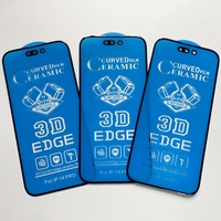 Protection d'écran en verre trempé 3D pour 16/15/14/13 Pro Max, dureté 9H, anti-casse, anti-graisse, couverture intégrale