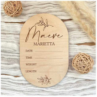 Haute qualité bienvenue nouveau-né bois nom signes en bois mur signe Plaque pour la maison salon décor bébé naissance annonce