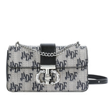 <span class=keywords><strong>Bolso</strong></span> de PU para Mujer, Marca de Diseño de Lujo LY, Texturizado, Estilo Francés, Cadena Cruzada, Combinable con Todo, Cuadrado <span class=keywords><strong>Mediano</strong></span>, de Un Solo Hombro - Product Image 1