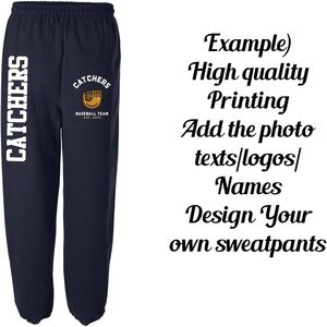 กางเกงวอร์มพิมพ์ลายหมึกพิมพ์สำหรับผู้ชาย18200ออกแบบได้ตามที่ต้องการพร้อมโลโก้ข้อความและภาพถ่ายกางเกงกลางแจ้ง - Product Image 3