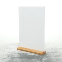 Support d'affichage publicitaire A4/A5/A6 stable, personnalisé, en forme de L, en acrylique transparent, porte-panneau en acrylique