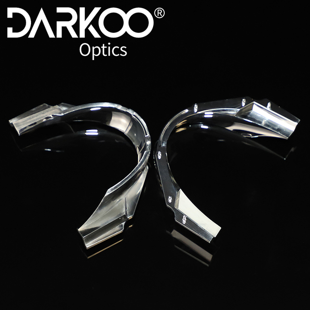 Universal Car LED Headlight Optical Lens, Polycarbonate Material, High Light Transmittance
