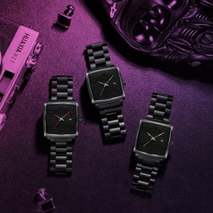 Drioshipping 2601 reloj de cuarzo de negocios envejecido de lujo para hombre, relojes de pulsera luminosos con correa de acero inoxidable cuadrados impermeables - Product Image 6