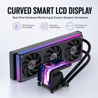 AntarcChill All-in-One 2K Curved Screen 6.67-inch 360mm Aio Water Cooler RGB PWM CPU Desktop Game Computer PC Case Liquid Cooler