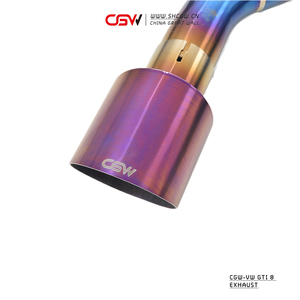 उच्च प्रदर्शन उत्कृष्ट ध्वनि कारखाने मूल्य टाइटेनियम नीले पके हुए निकास मफलर पाइप कैटबैक सिस्टम वीडब्ल्यू जीटी8 के लिए वाल्व के साथ वाल्व - Product Image 3