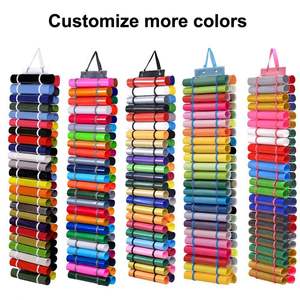 Wall Mount <b>Vinyl</b> Roll <b>Storage</b> <b>Rack</b> Craft Collapsible <b>Vinyl</b> Organizer Wrap Organizer with 24 Compartments - Product Image 6