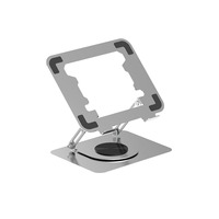Support de Rehausseur d'Ordinateur Portable Pliable en Métal Rotation à 360 Degrés Support d'Ordinateur Portable Réglable pour Bureau