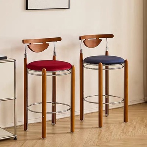 Tabourets <span class=keywords><strong>de</strong></span> <span class=keywords><strong>bar</strong></span> modernes Rosegia ZJL-BC070 avec structure en bois massif, chaises hautes pour table <span class=keywords><strong>de</strong></span> <span class=keywords><strong>bar</strong></span>, usage commercial en Chine - Product Image 5