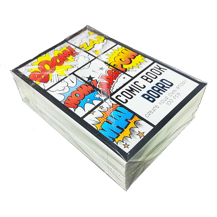 Cover personalizzata Mylar Silver Comic Book maniche tabellone tabellone borse e schede comiche