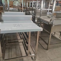 Q-FLY cuisine commerciale lave-vaisselle évier acier inoxydable 304 Table de travail 300 kg/m capacité de charge 1 an de garantie usine directe