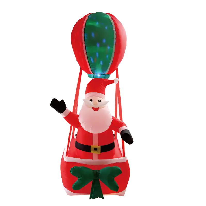 Toptan özelleştirilmiş şişme Santa baba 1-5m yüksek LED ışık y tatil şişme dekoratif led ışık led ışık