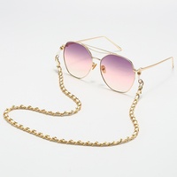 Sangle de lunettes en métal de mode transfrontalière nouvelle chaîne de lunettes de soleil suspendue au cou masque de Style européen américain pour les pièces de lunettes