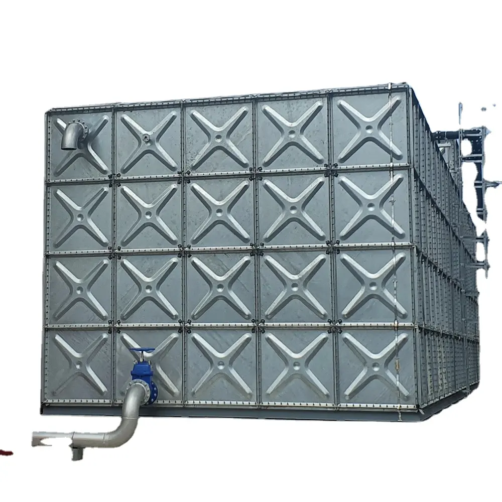 Hot Dipped Galvanized Stock Tank for Rain Water Insulated Galvanized Water Steel Reservoir Storage Tanks in Philippines
