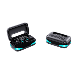 หูฟังไร้สายสำหรับเล่นเกมแบบใส่ในหู พร้อมกล่องชาร์จแบตเตอรี่แบบ LED เสียงคมชัด โหมดเกมและเพลง ไมโครโฟนในตัว - Product Image 4