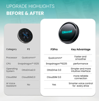Ottocast P3P Adaptor Nirkabel Portabel CarPlay Android Auto Koneksi Bluetooth/USB Kontrol AI Netflix/YouTube Garansi 1 Tahun