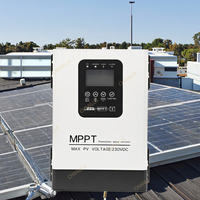 Contrôleur de charge solaire MPPT de sortie d'usine à bas prix avec écran LCD 120A pour entrée PV hors réseau 12V-96V 230V