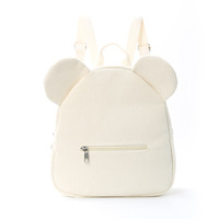Sac à dos unisexe décontracté et tendance pour étudiants, imperméable, avec oreilles d'ours en peluche et fermeture éclair – Vente en gros usine